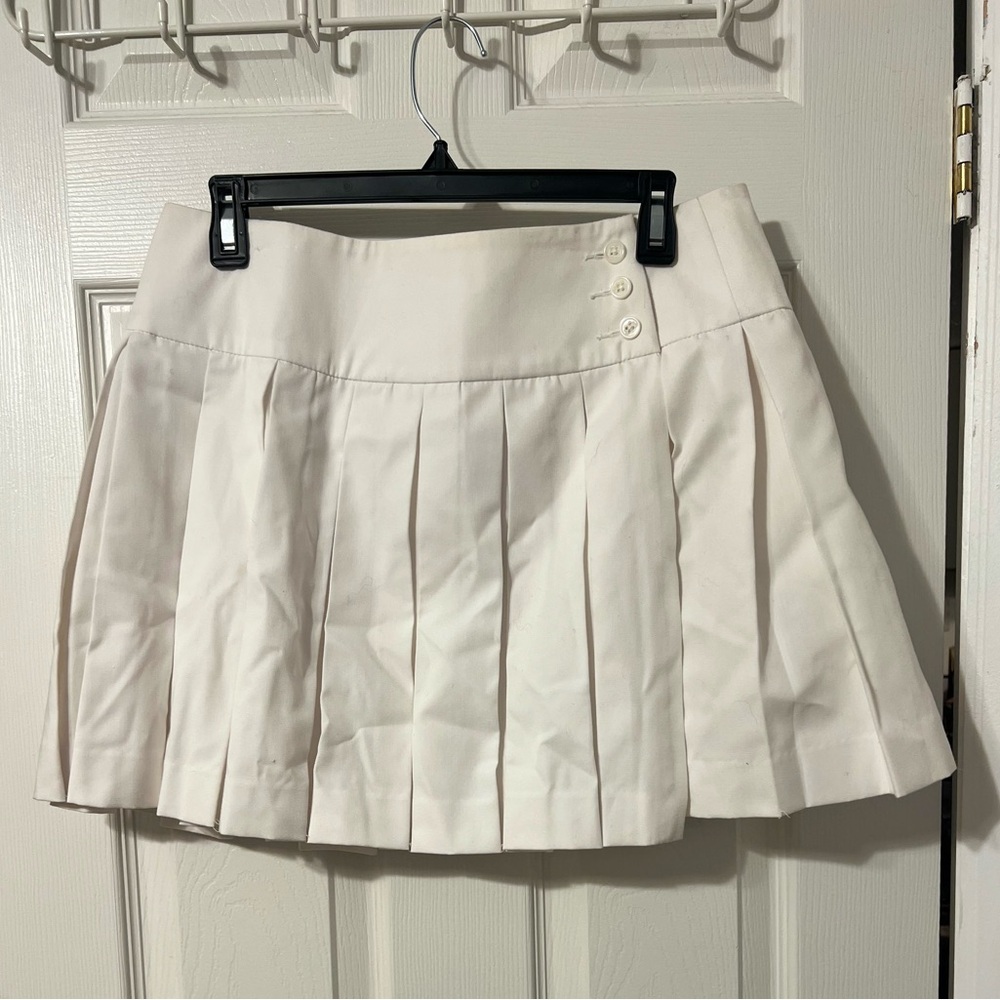 Brooks Brothers‎ Cream pleated Skater Skirt Mini